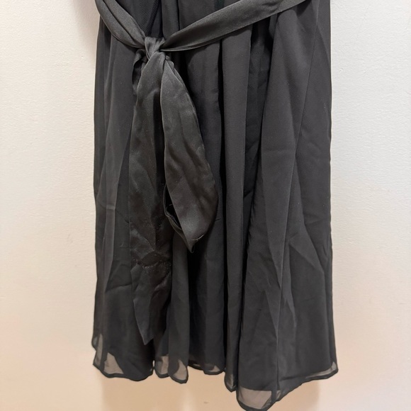 Ricki's Black Sequin Scoop Neck Embellished Belt Fit & Flare Size 8 - Picture 9 of 13